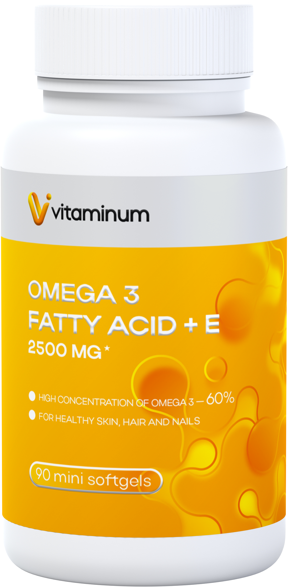  Vitaminum ОМЕГА 3 60% + витамин Е (2500 MG*) 90 капсул 700 мг   в Симферополе